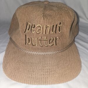 Snag Collective Unisex Corduroy Snapback Hat Peanut Butter, Brown